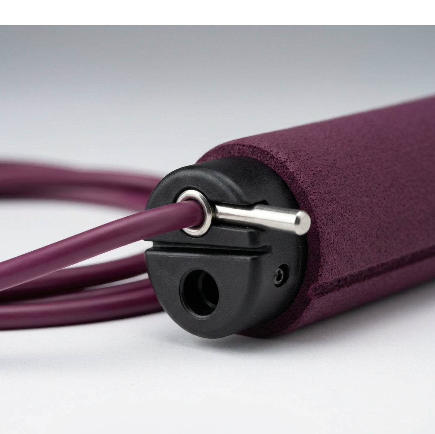 Vlynd Flexpath TPU Jump Rope Adjustable 9 ft Plum - Detail view