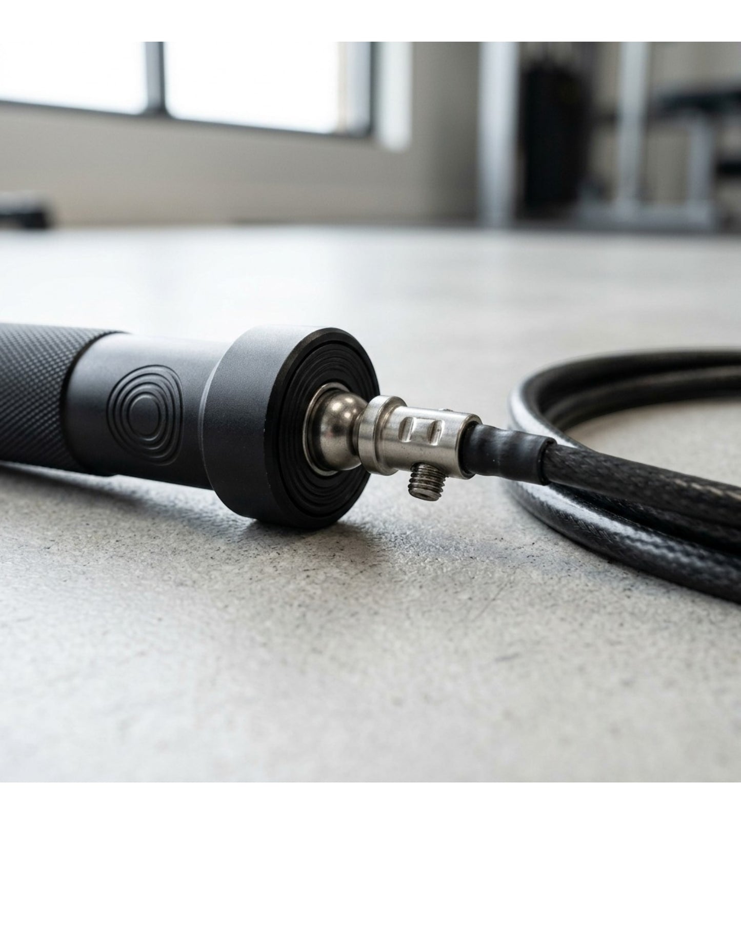 Vlynd Adjustable Speed Jump Rope Steel Cable Black 9.8 ft