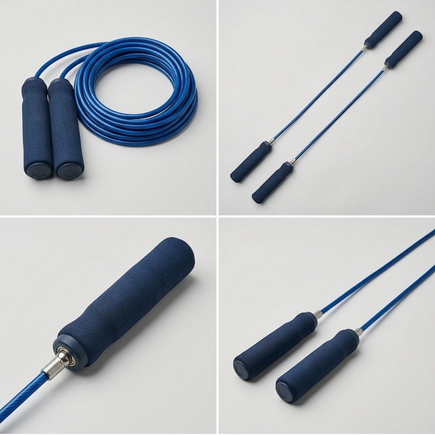 Vlynd Weighted Jump Rope Foam Handles 9 ft Blue