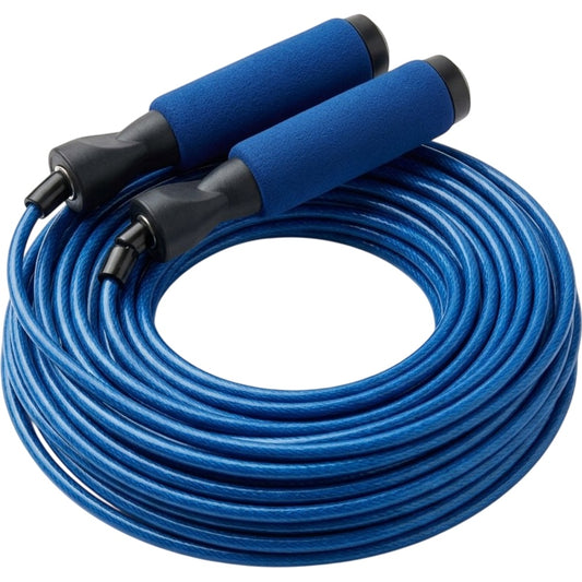 Vlynd Weighted Jump Rope Foam Handles 9 ft Blue