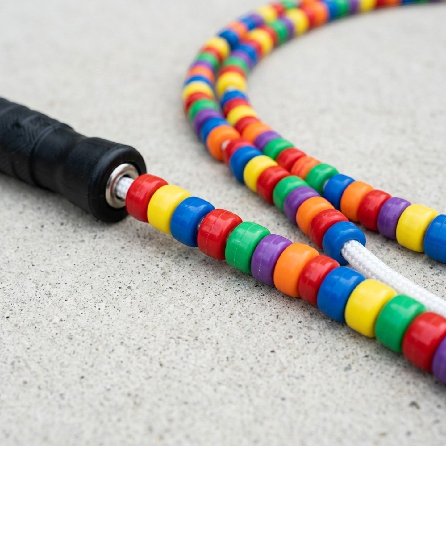Vlynd Beaded Jump Rope PVC Segments 9 ft Multicolor