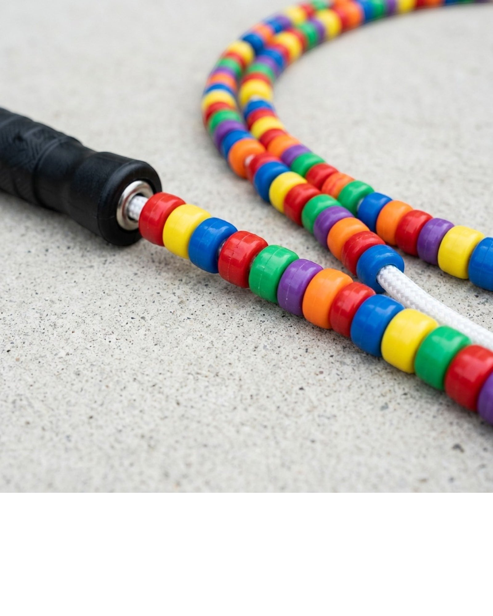 Vlynd Beaded Jump Rope PVC Segments 9 ft Multicolor