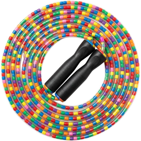 Vlynd Beaded Jump Rope PVC Segments 9 ft Multicolor