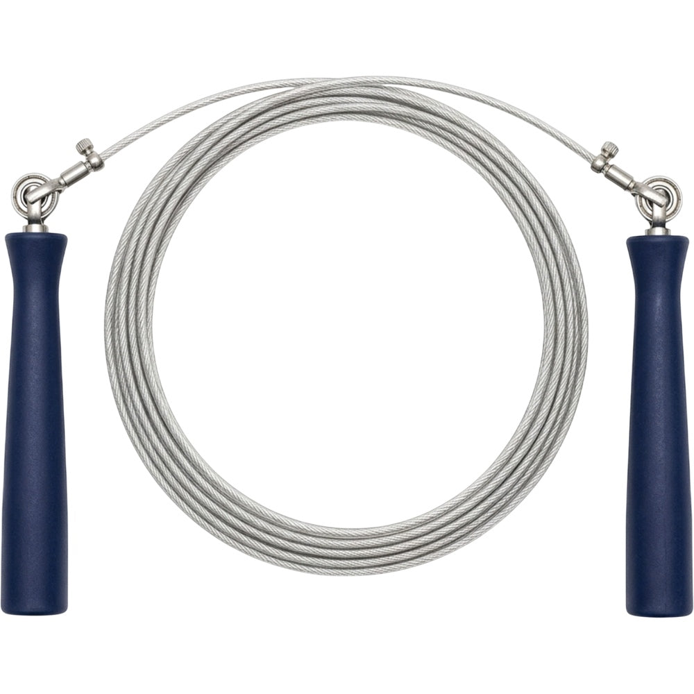 Vlynd Silverline Coated Steel Jump Rope Adjustable 10 ft Blue - Product view